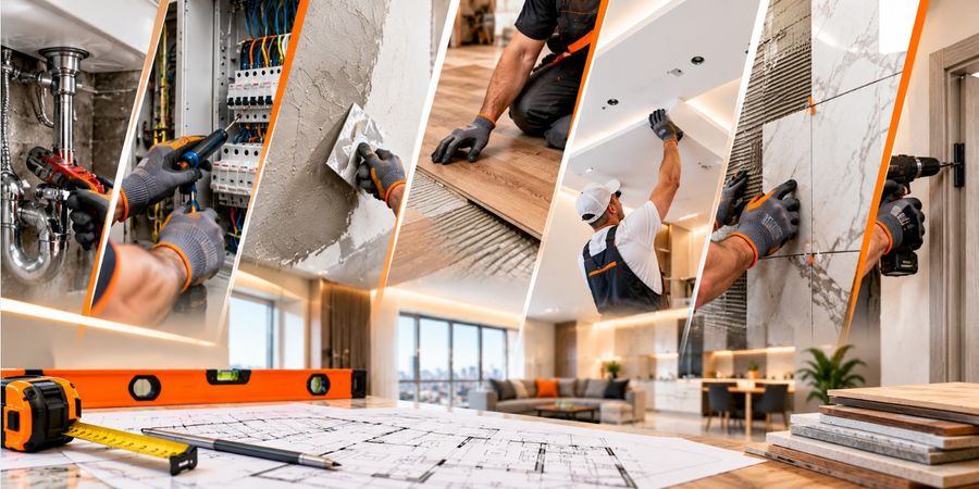 Servicii de reparatii Услуги по ремонту квартир, домов и офисов